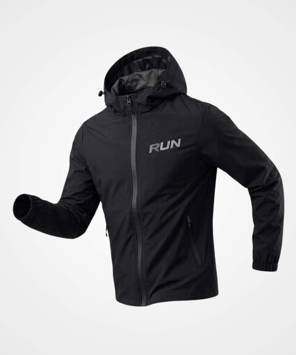 Chaqueta Run Hecha en material repelente al agua