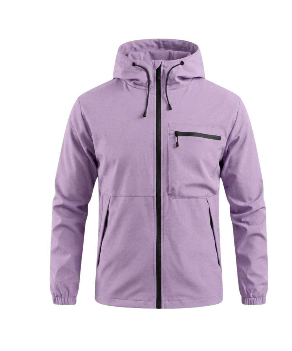 Chaqueta casual con capota impermeable dama