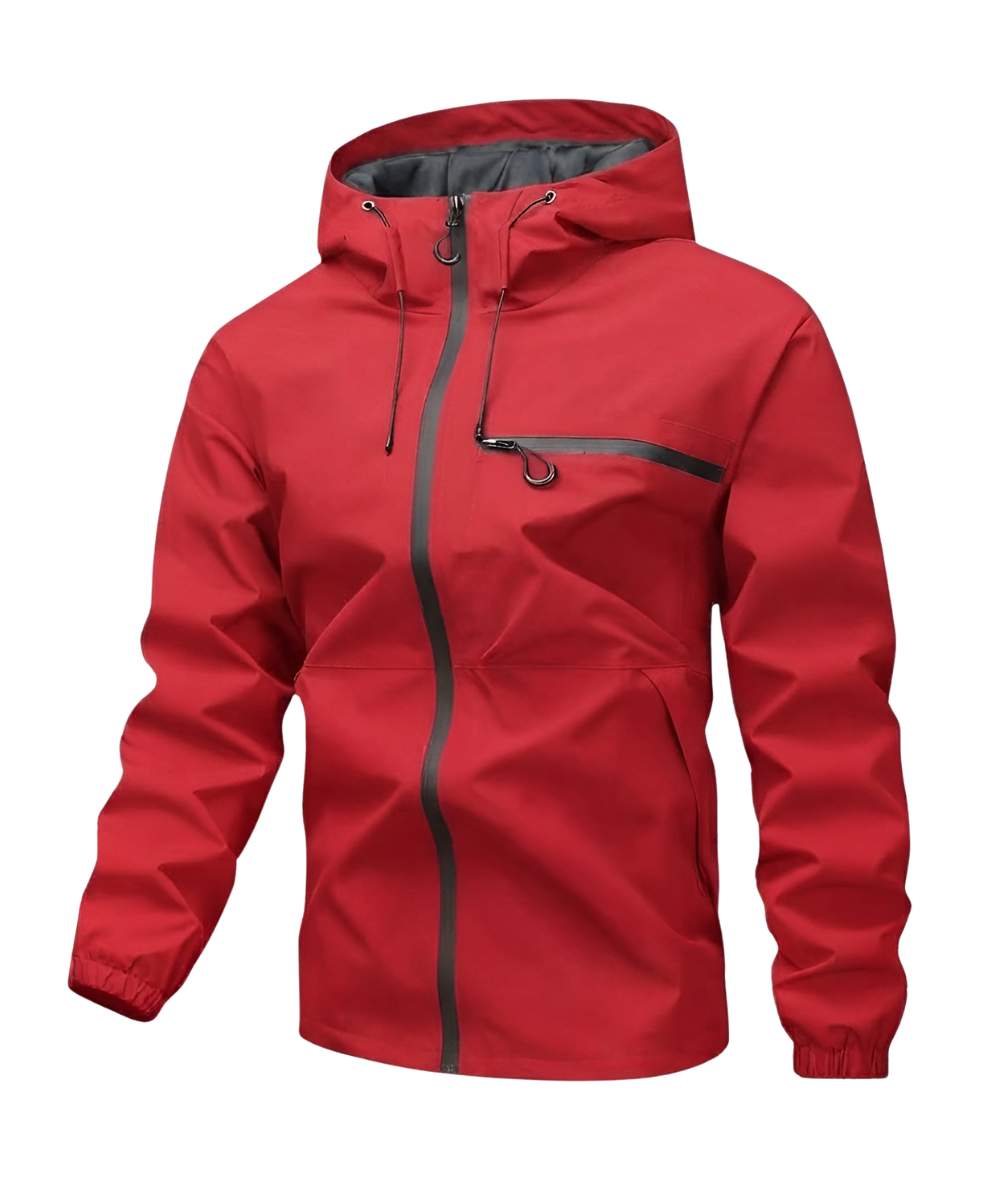 Chaqueta casual con capota impermeable