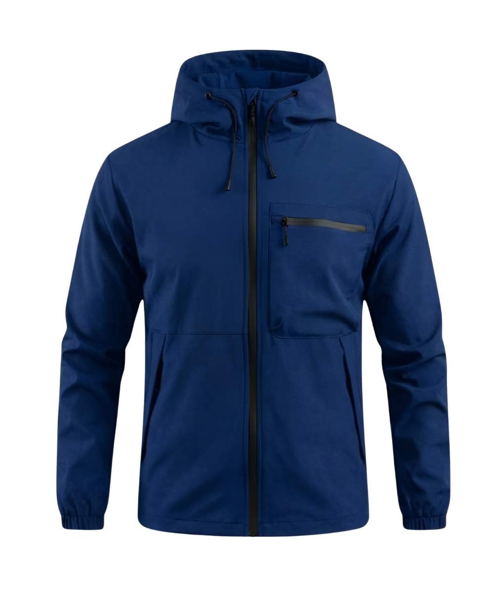 Chaqueta casual con capota impermeable