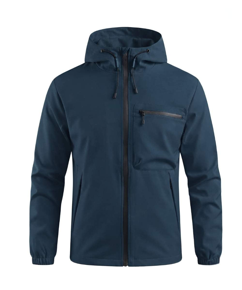 Chaqueta casual con capota impermeable