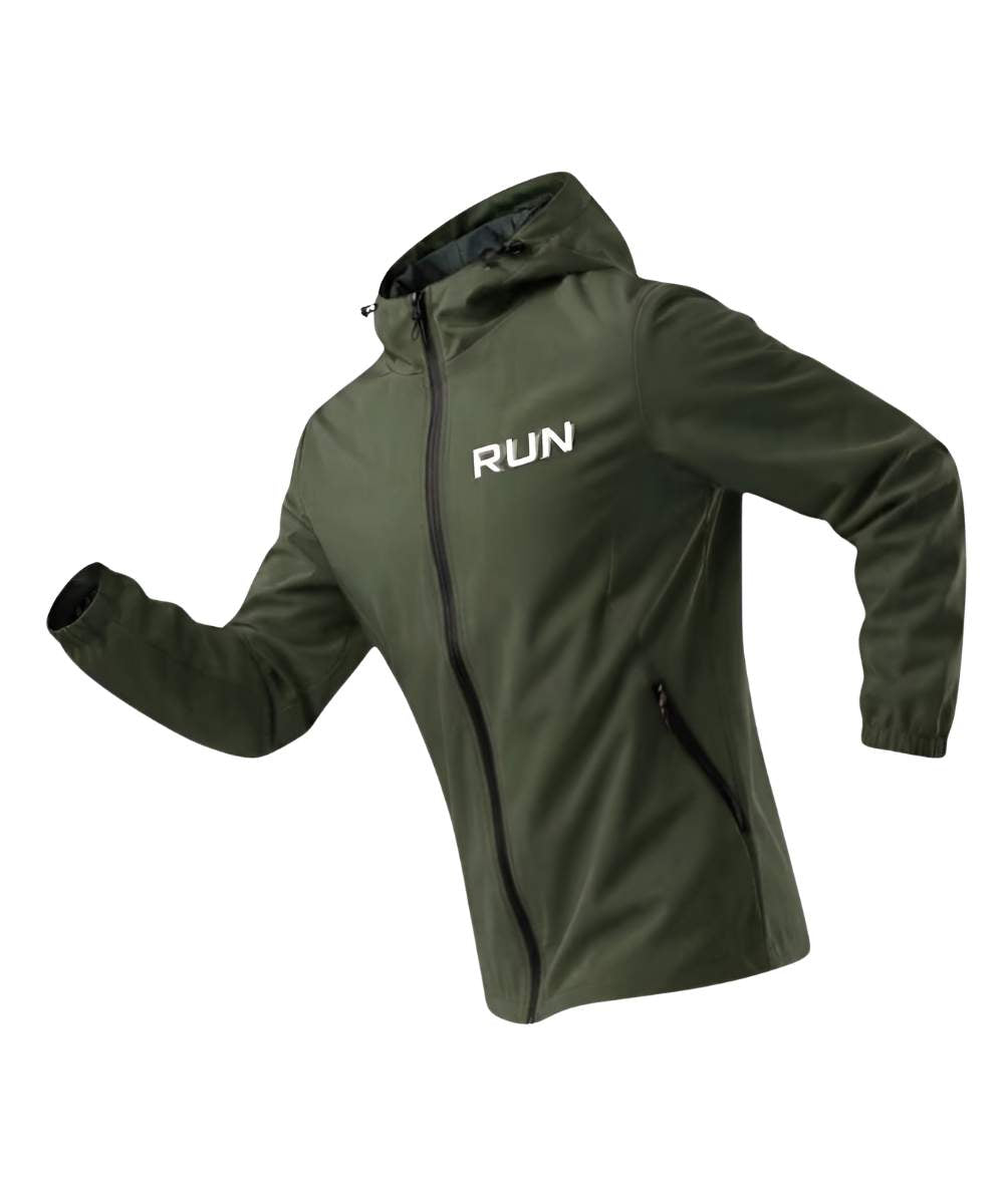 Chaqueta Run Hecha en material repelente al agua