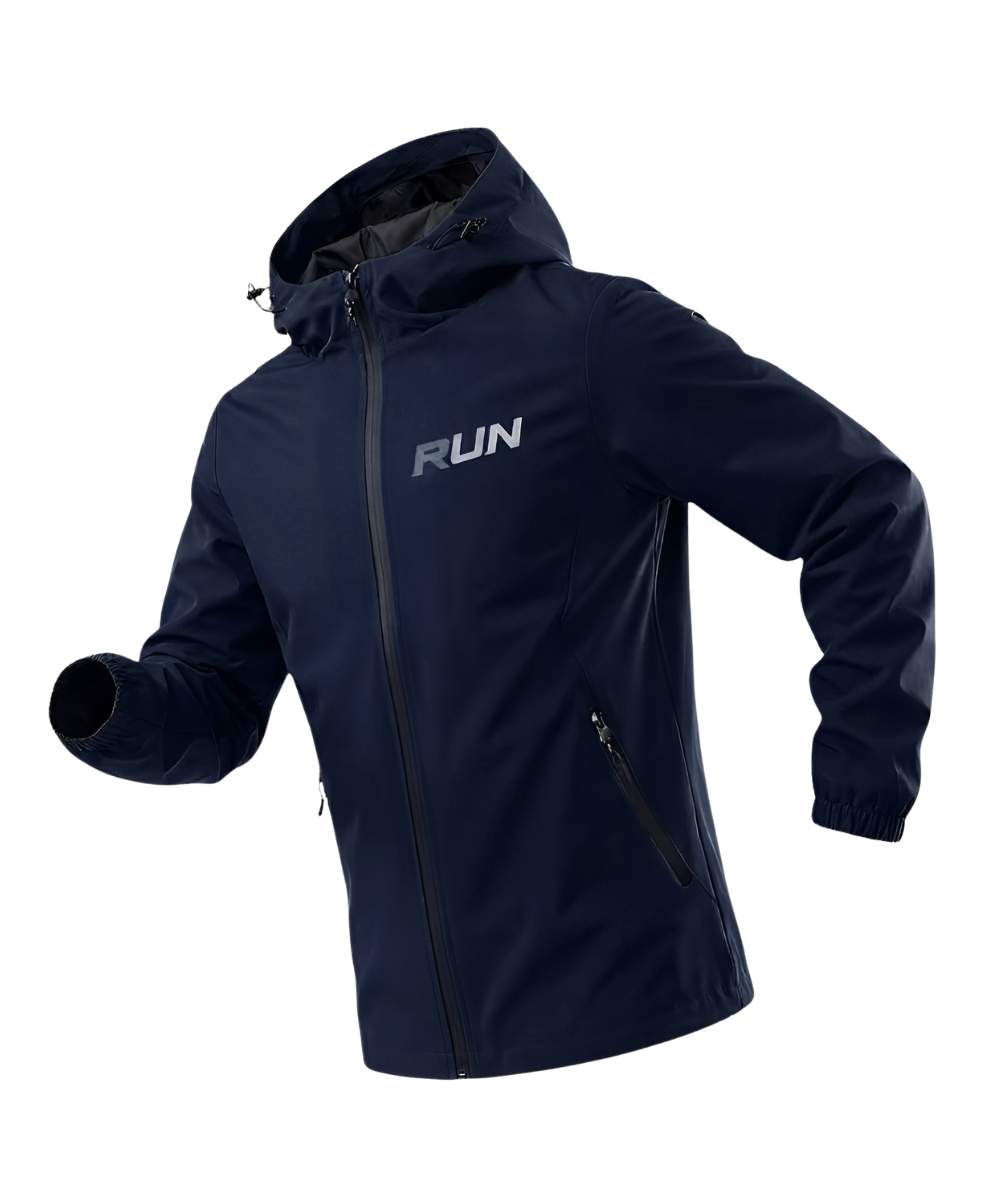 Chaqueta Run Hecha en material repelente al agua