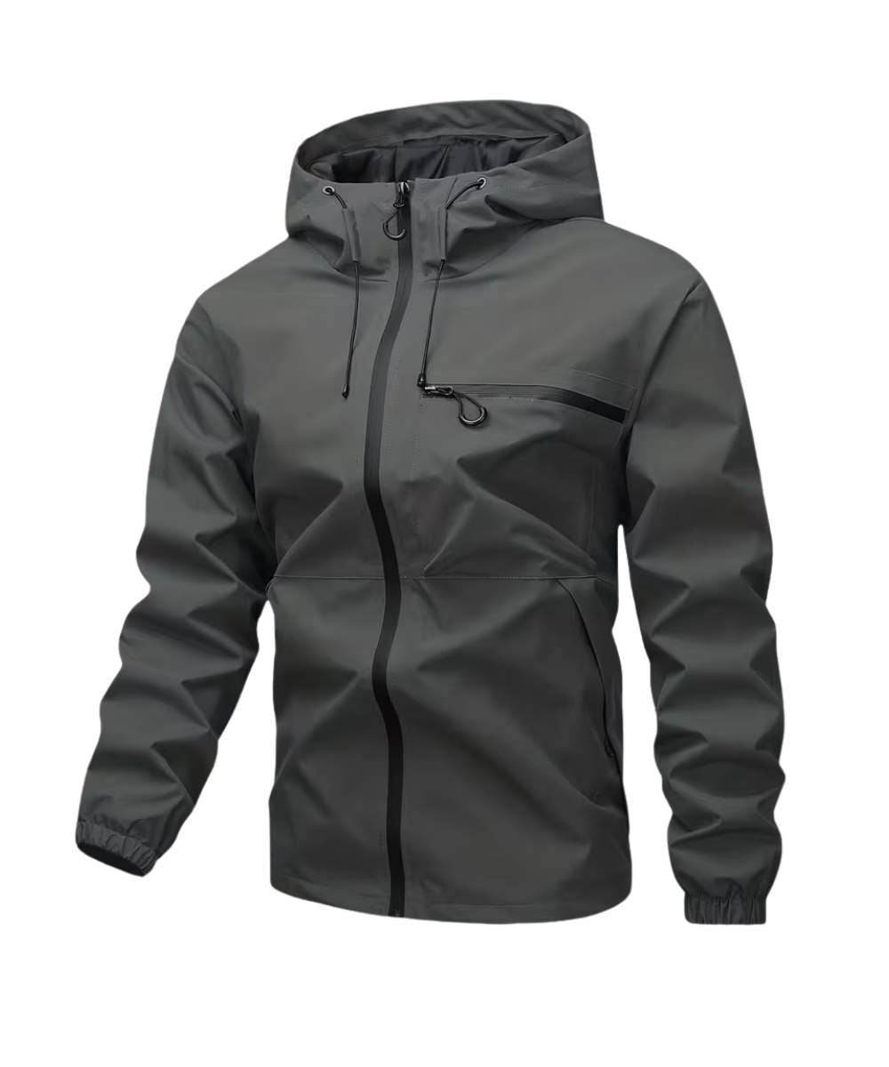 Chaqueta casual con capota impermeable