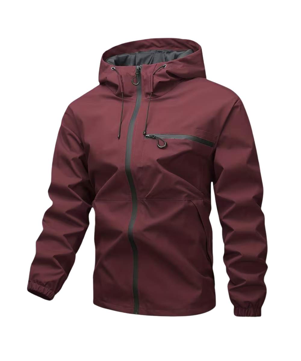 Chaqueta casual con capota impermeable