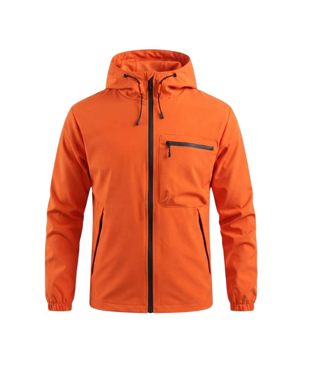 Chaqueta casual con capota impermeable