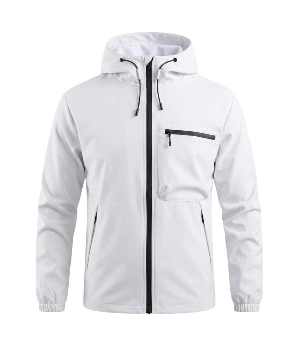 Chaqueta casual con capota impermeable
